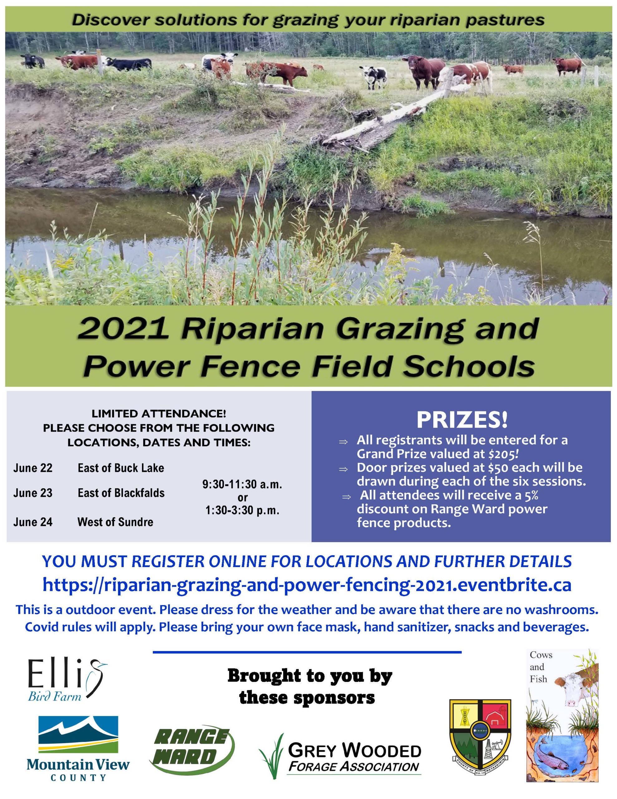 Riparian Grazing and Power Fence Field Schools